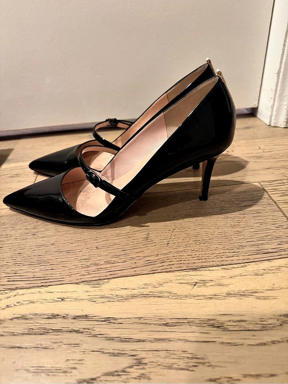 SJP Nirvana Black Patent Mary Jane Heels EU 40